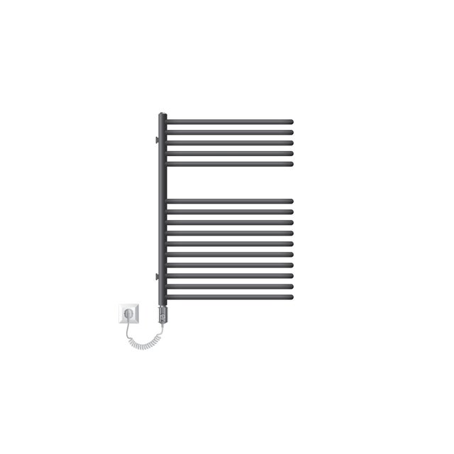 Grzejnik przegrodowy 500x800mm z elementem grzejnym 300W Antracytowy Grzejnik de