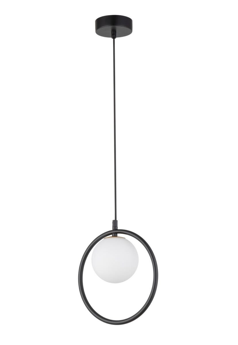 Lampa wisząca Aqua czarno-biała 1xG9x12W dekoracyjna wym: 24 x 24 x 12 cm metal SIGMA