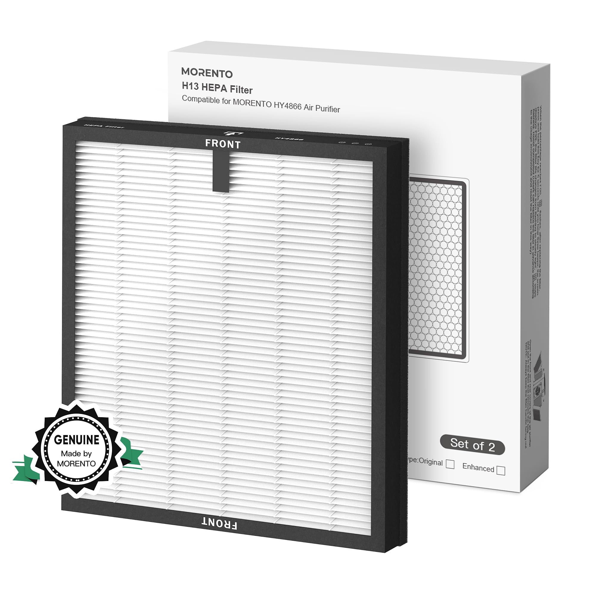 Purificatore D'Aria MORENTO MR2566 Per Casa - Anti Fumo, Peli Animali, Odori, Con Aromaterapia E Modalità Sleep - 3
