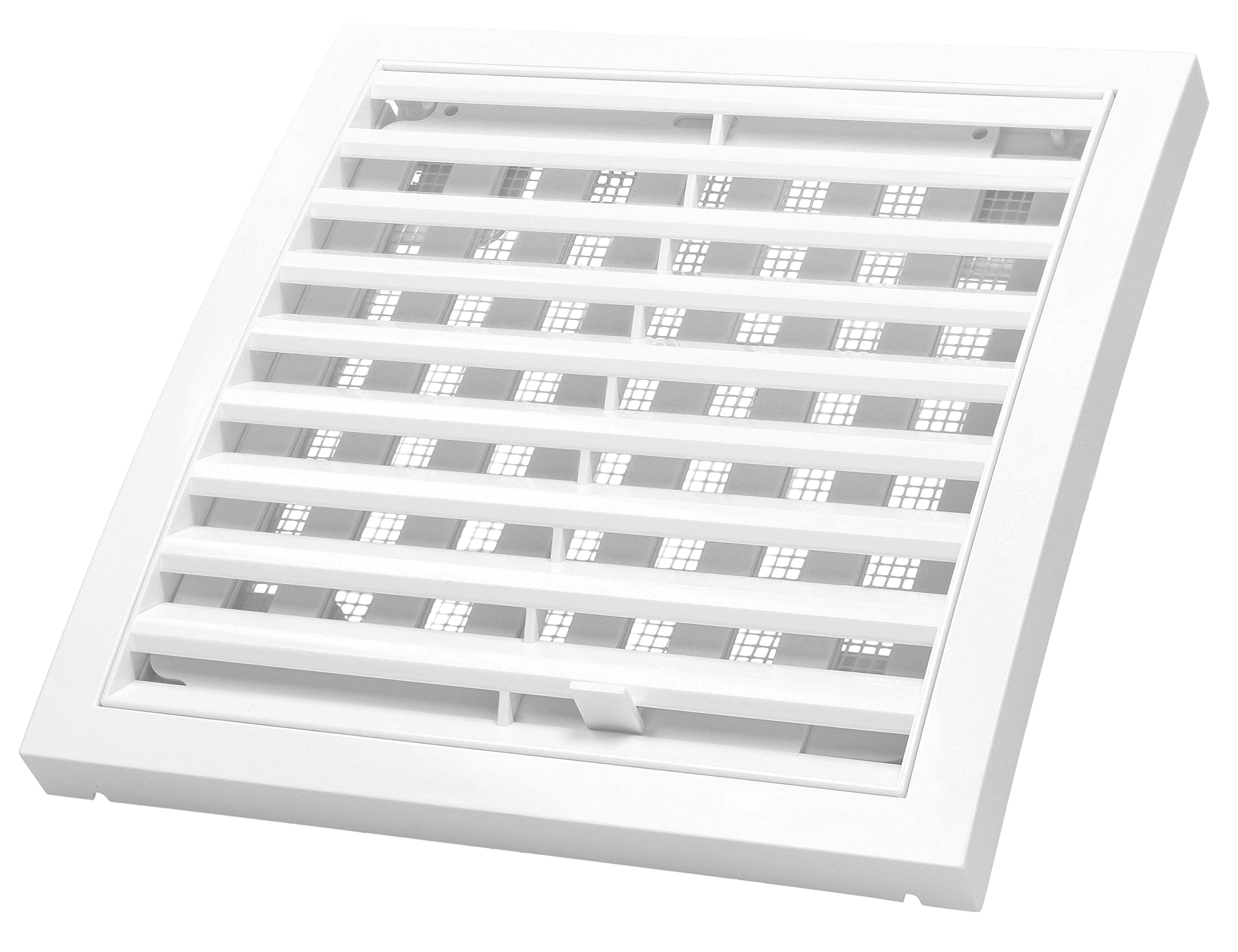 Kratka wentylacyjna 150x150mm zamykana z siatką biała osłona plastikowa pcv - KOTARBAU - 7