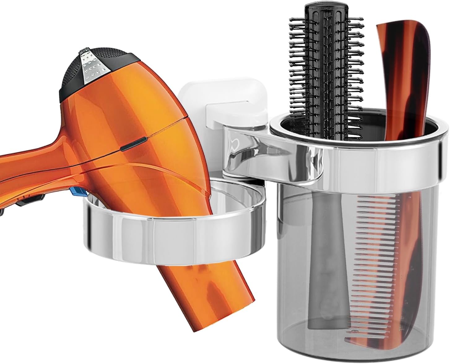 Support Seche Cheveux Rack De Sèche-cheveux Salle Bain Cintre