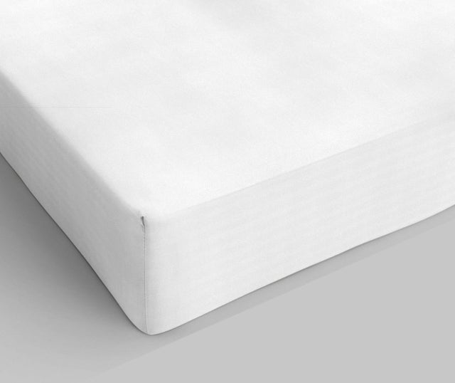 LENZUOLO SOTTO CON ANGOLI MAX COLOR, 100% COTONE, MADE IN ITALY, SINGOLO, BIANCO