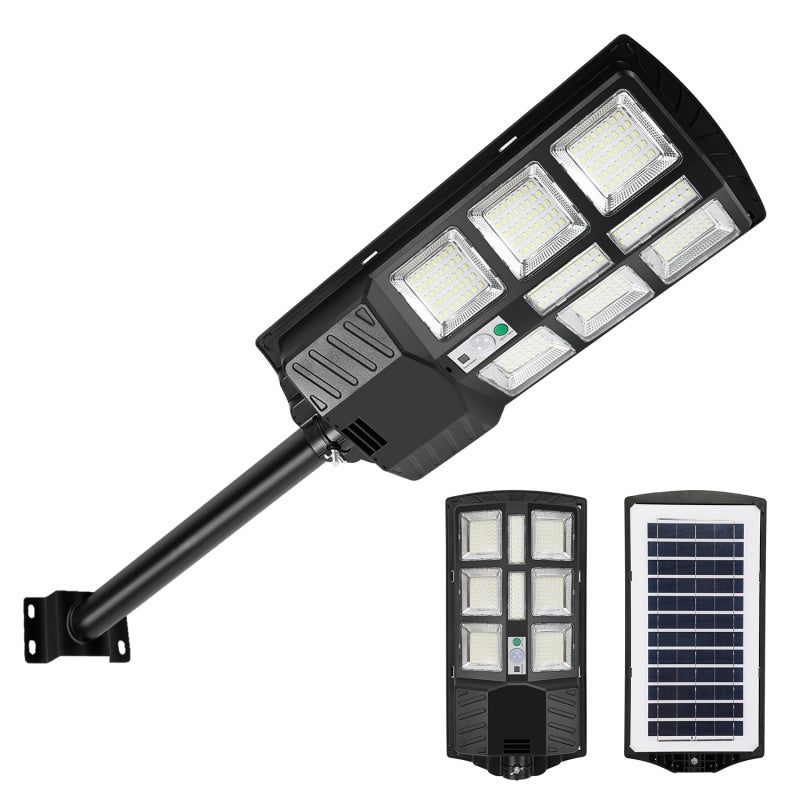 Lampadaire solaire 300 W avec détecteur de mouvement, éclairage de — free download