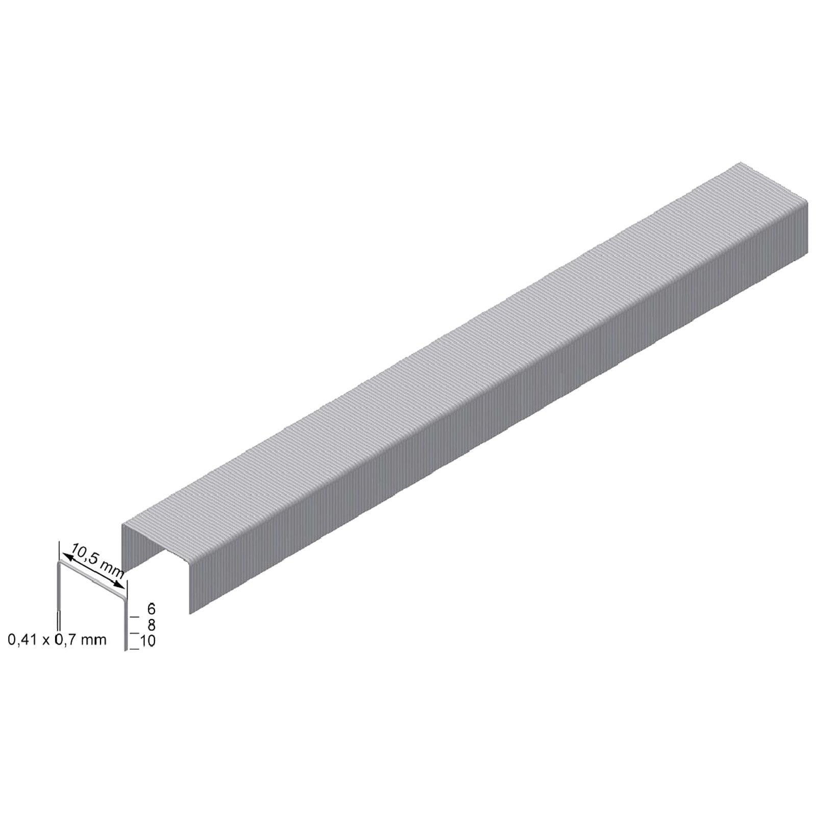 Zszywki Prebena 8 mm ocynkowane w blistrze - VZ08CNK-B
