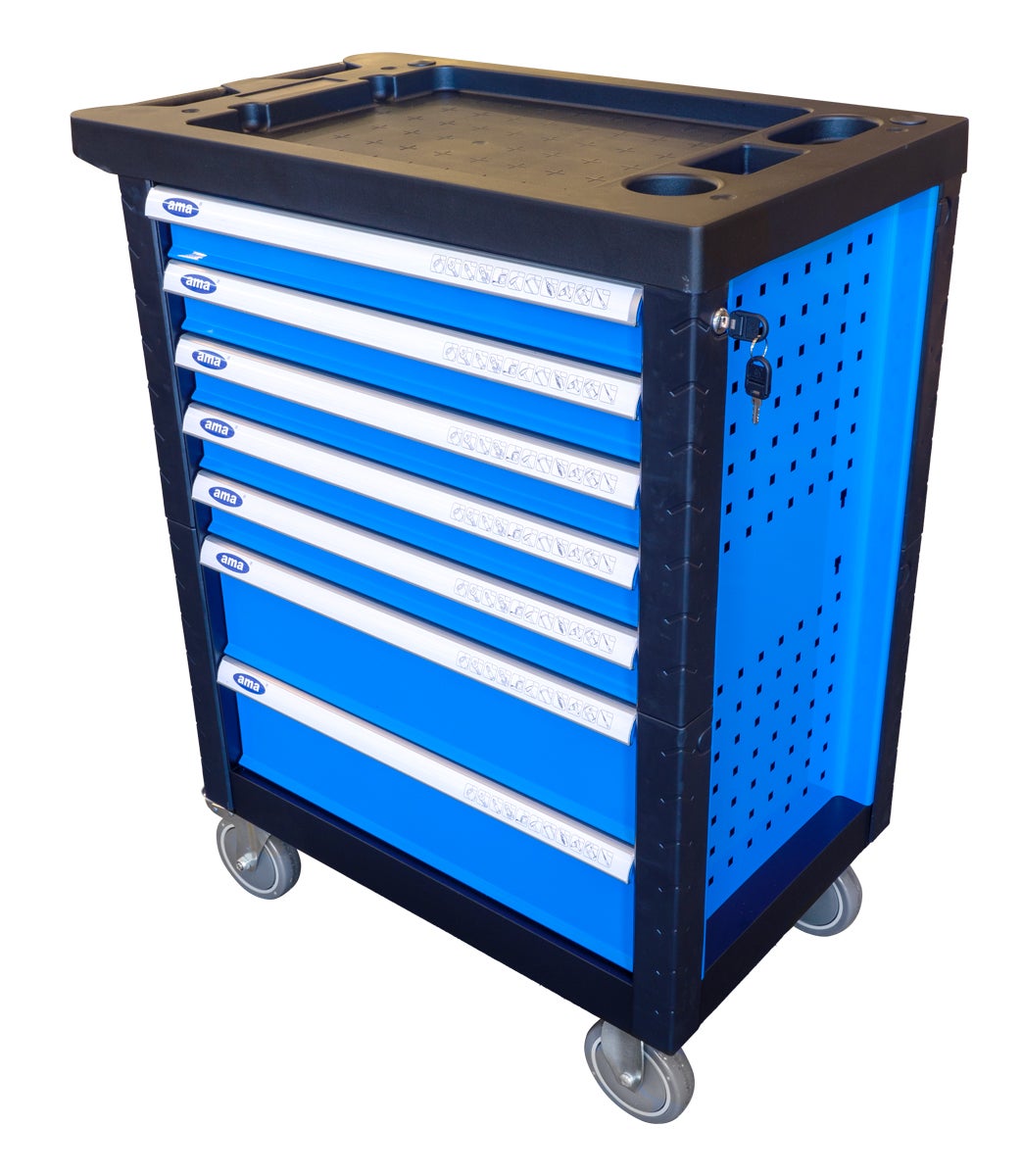 Carrello Portautensili TecTake 7 Cassetti Blu - Officina E Garage - Foto 10