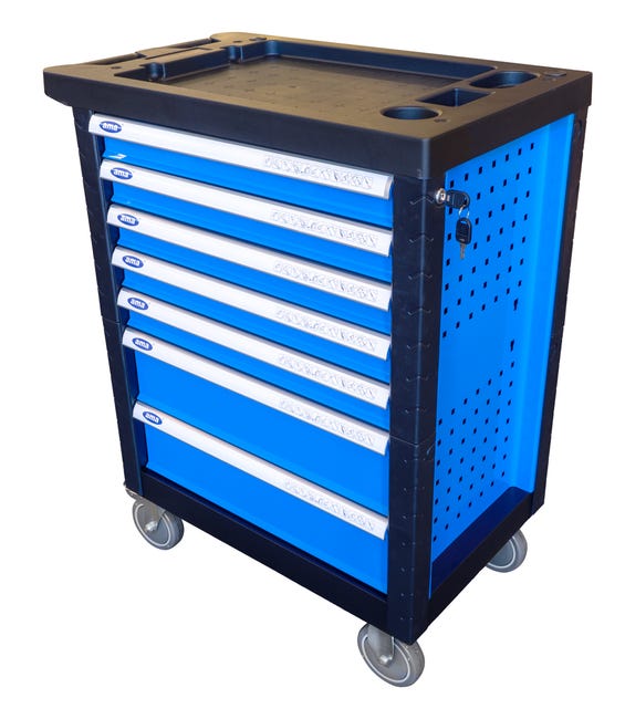 Carrello Portautensili TecTake 7 Cassetti Blu - Officina E Garage - Foto 10