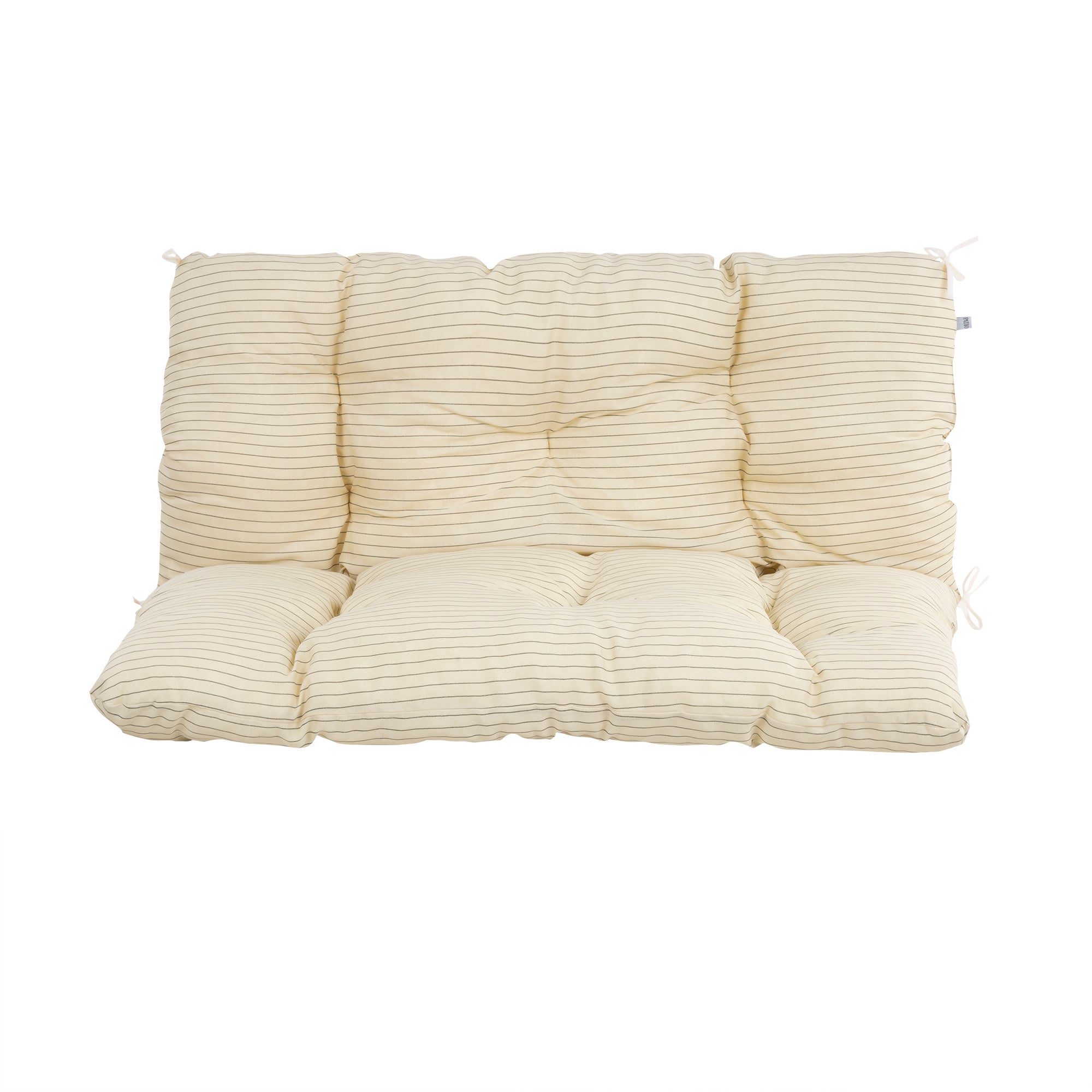 Poduszka na huśtawkę / ławkę Frigiliana kremowa w pasy 100 cm Patio