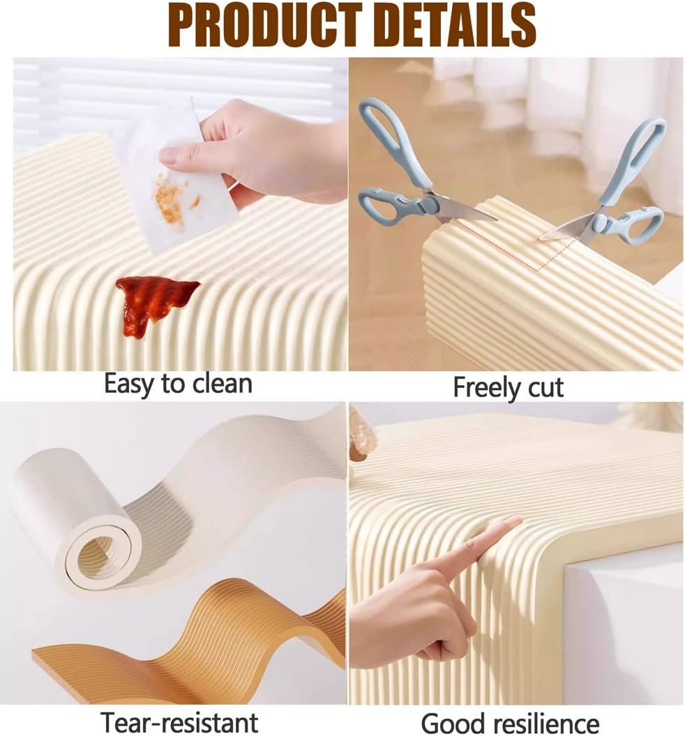 1 rouleau d'autocollants muraux de décoration intérieure DIY, autocollants muraux souples, peut être coupé, 20 cm * 2 m - 3