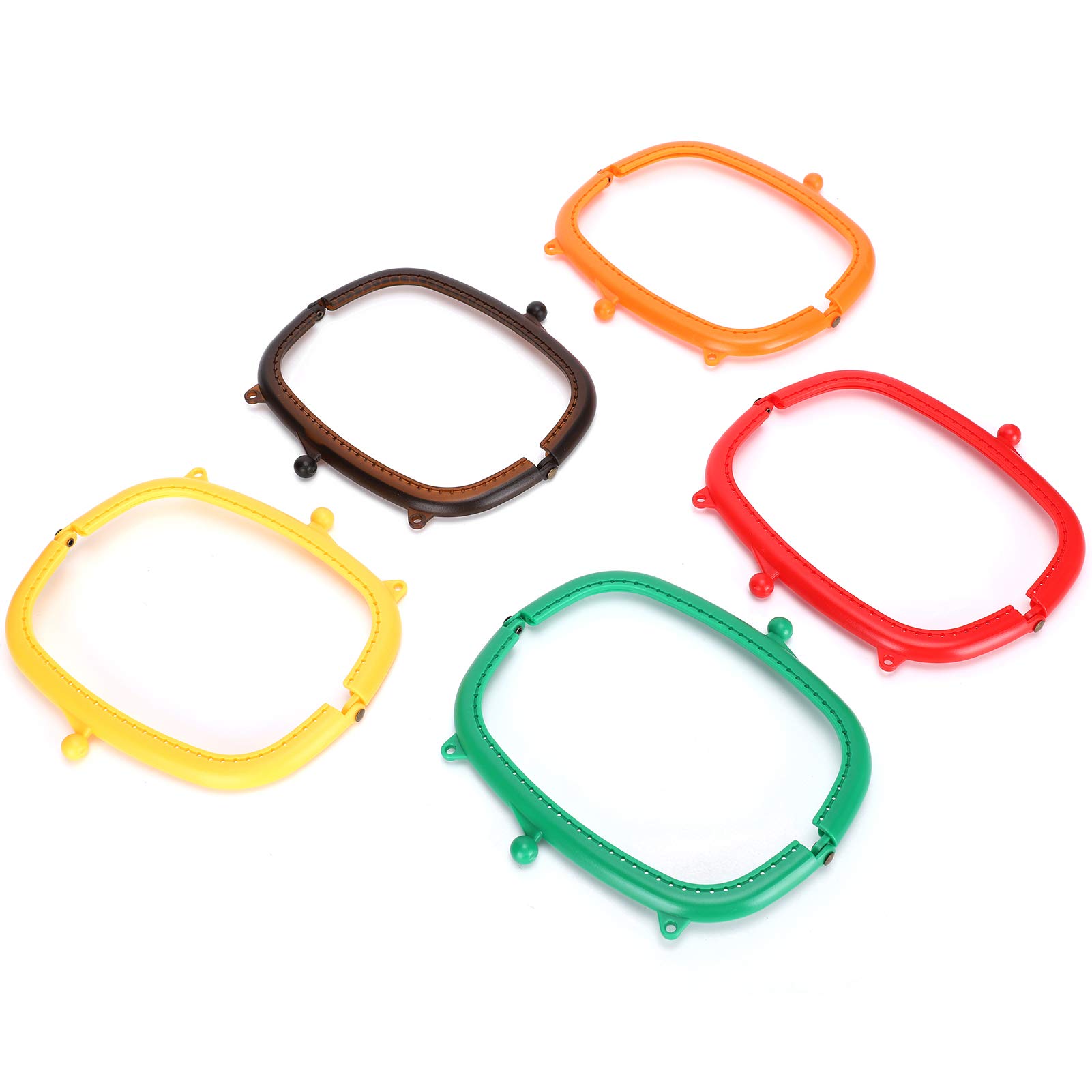 Paire D'Anses De Sac à Main Vintage - Plastique Bakélite Ivoire Clair