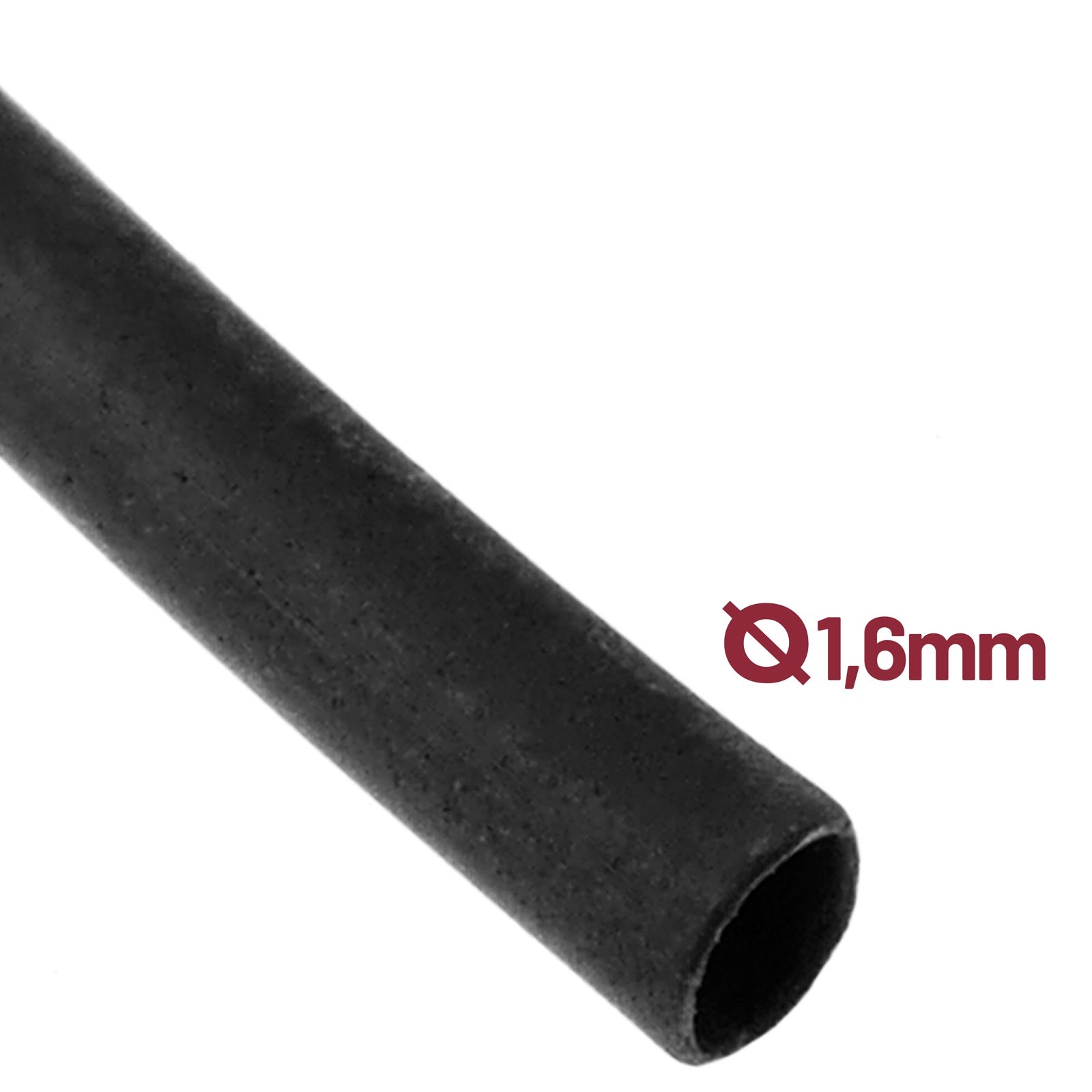 Tubo termorestringente in bobina 1,6 mm nero (3 m) - 3