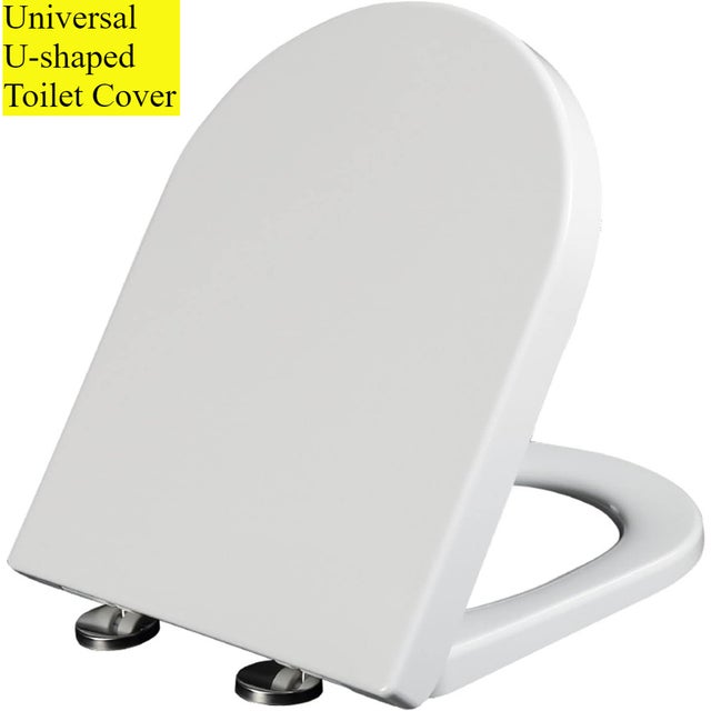 Siège De Toilette Épais En Forme De U, Facile À Installer, À Chute Lente Et Silencieuse, Universel Pour Les Toilettes Domestiques Et Commerciales