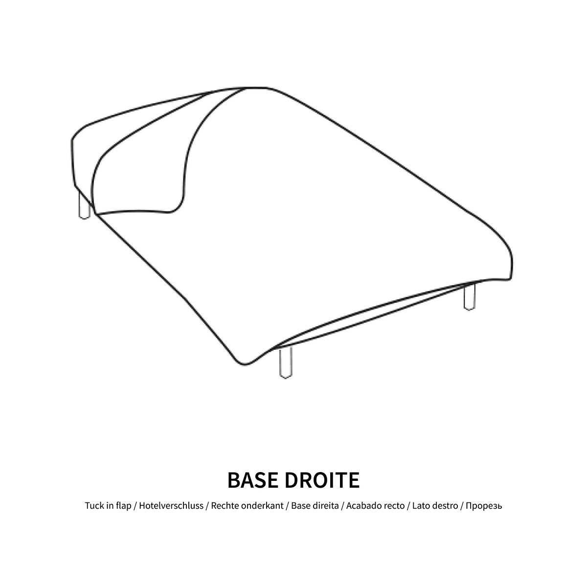 Housse de couette pur coton, Vidmey - Gris/blanc - 140 x 200 cm - 6