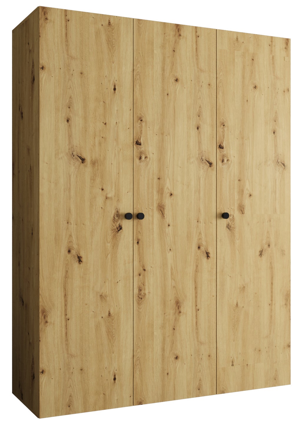 Szafa uchylna otwierana Parma 1 150 x 52 x 202 cm artisan + u. czarny Abiks Meble