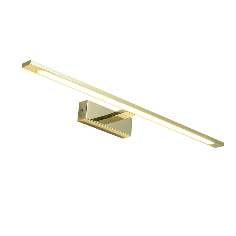 Kinkiet nad lustro ISLA LED 20W Neutralna biel 1400lm złoty wym: 5x62x14 cm IP44 Light Prestige