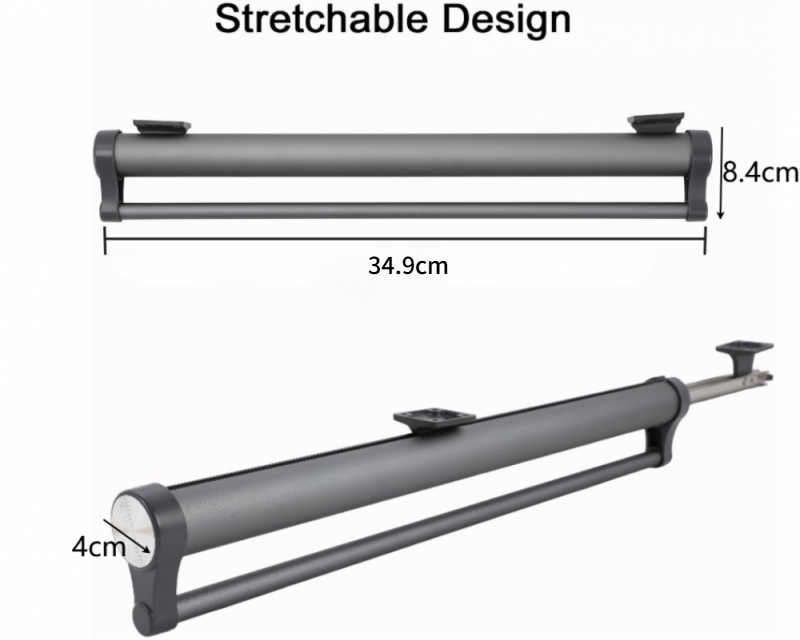 Tringle Télescopique Extensible Penderie 342 Mm – Aluminium Robuste, Charge 25 Kg – Gain De Place Placard