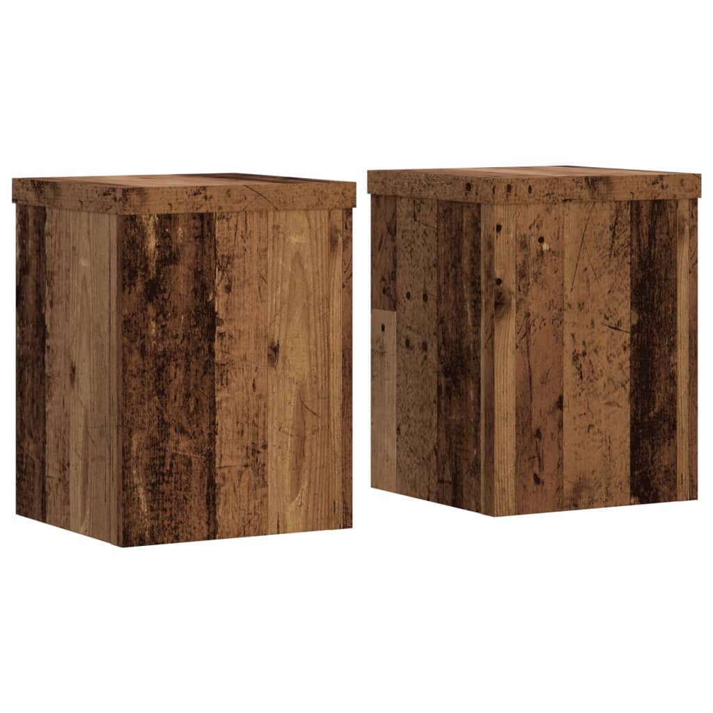 Maison Exclusive - Supports pour plantes 2 pcs vieux bois bois d'ingénierie - 2