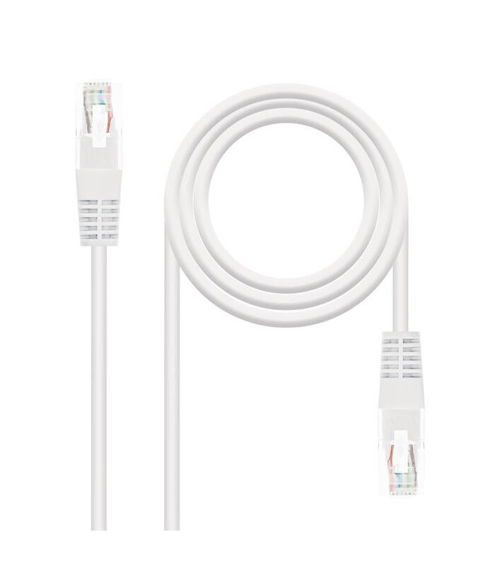 C ble r seau Nanocable rj45 cat.6 utp awg24, blanc, 1,0 m | Leroy Merlin