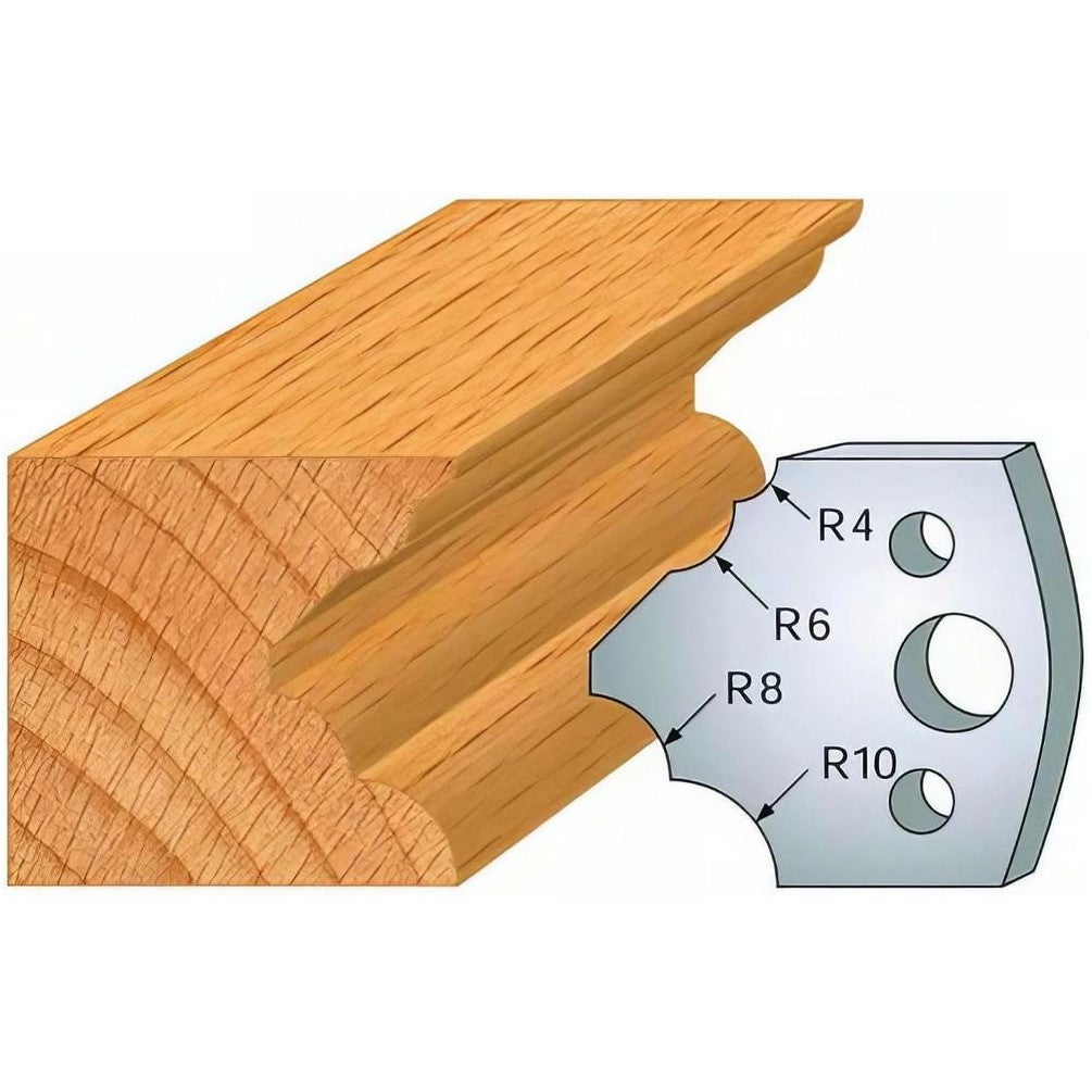 Jeu de 2 Fers Profilés Acier HT 40 x 4 mm - N°126 Multi 1/4 de rond ...