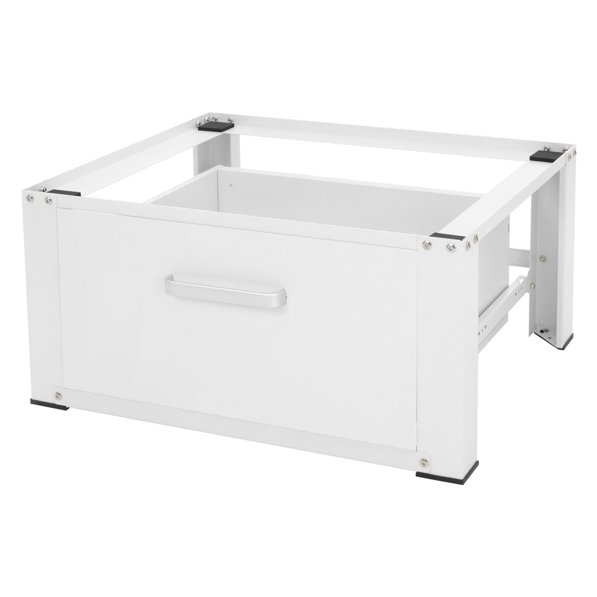 Ml Design Modern Living Soporte De Elevación Para Lavadora O Secadora Con Cajón 54 X 63 X 31 Cm Blanco , Leroy Merlin