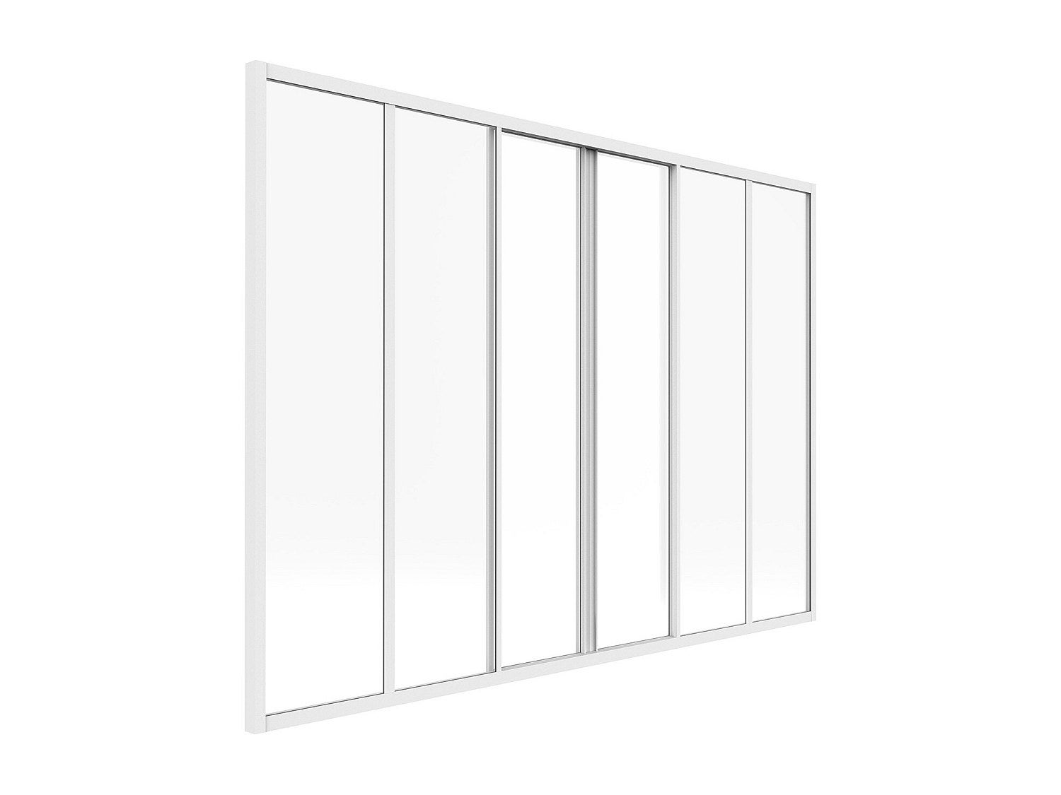 Verrière coulissante en aluminium thermolaqué blanc 180 x 130 cm (L x H) – RAVENA - 5