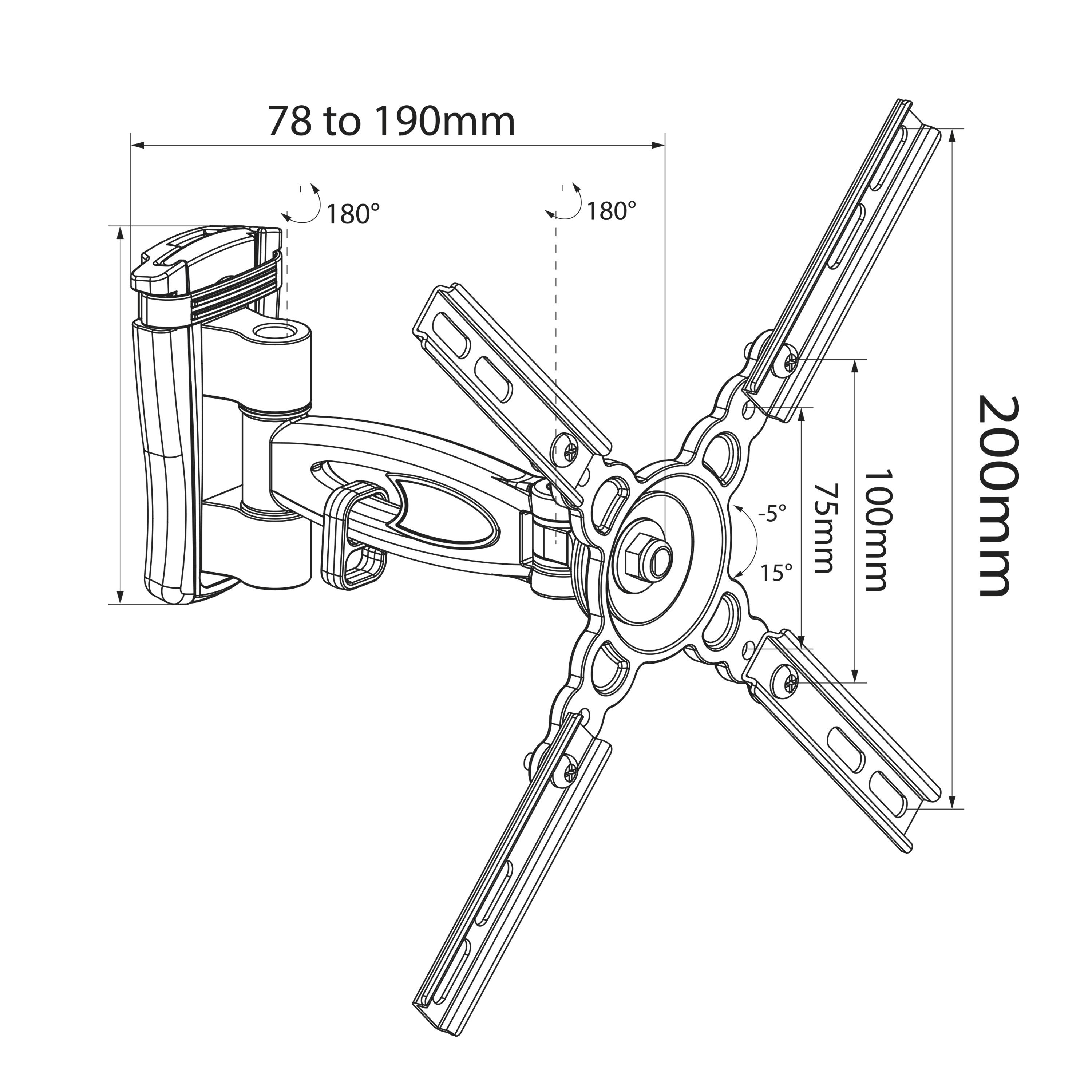 Support de TV TM Electron 15 kg 10