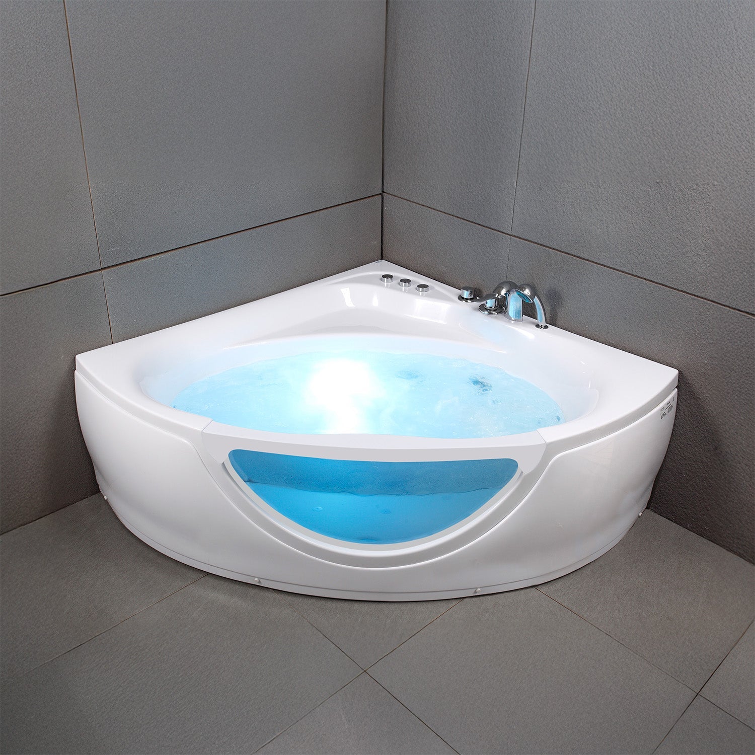 Baignoire Balnéo Tasmanie white Jets 135 x135 x54 cm, by SPALINA - 4
