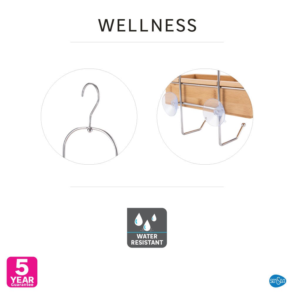 Organizer per doccia in bambù WELLNESS - 1 Livello - SENSEA - 6