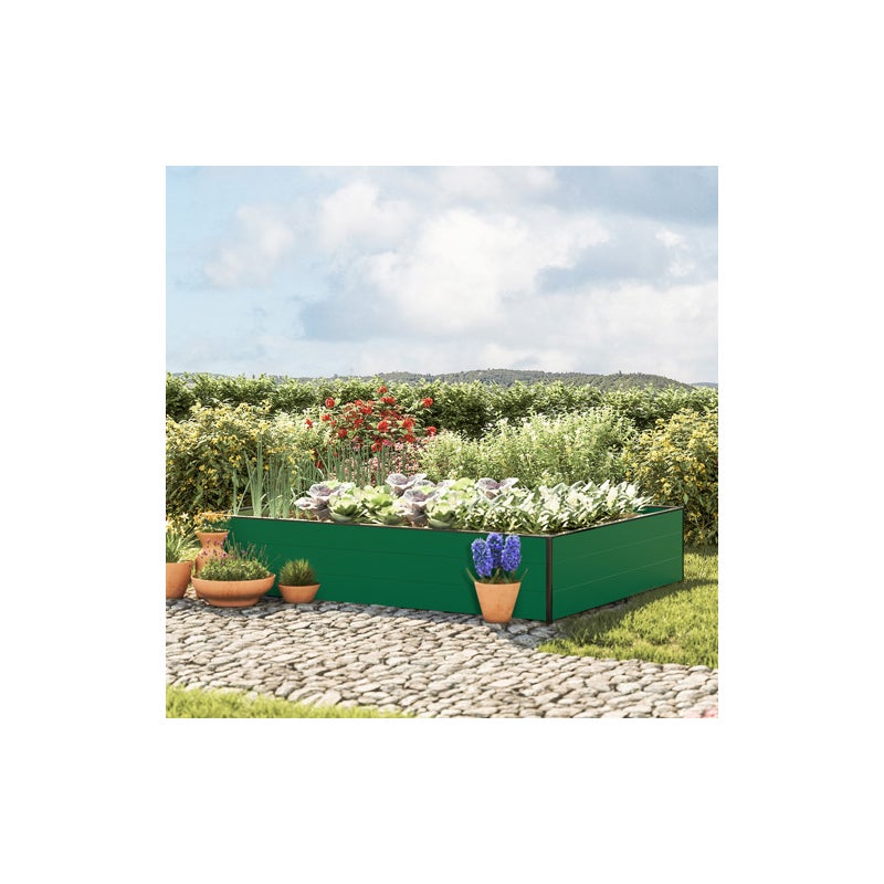 150 x 195 x 39 cm Grzadka podwyzszona, zielony