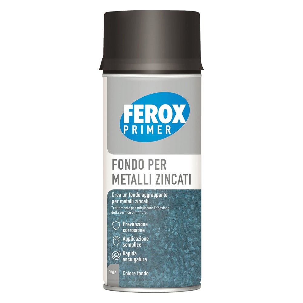 FONDO AGGRAPPANTE SPRAY FEROX AREXONS LAMIERA ZINCATA ML 400 - 3