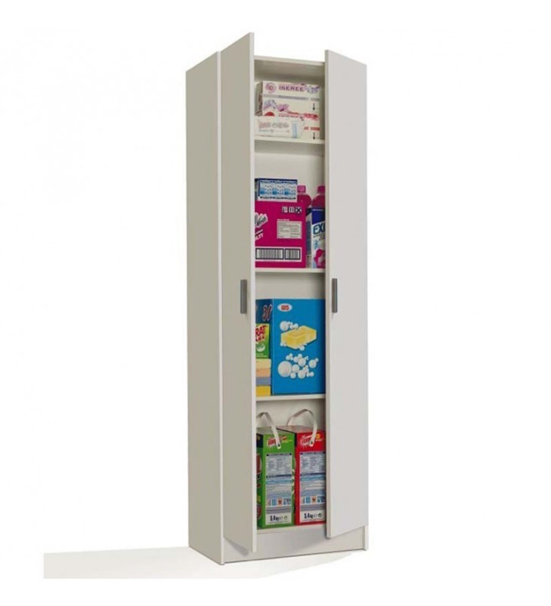 Armoire de rangement coloris Blanc 180 x 59 x 37 cm Leroy Merlin