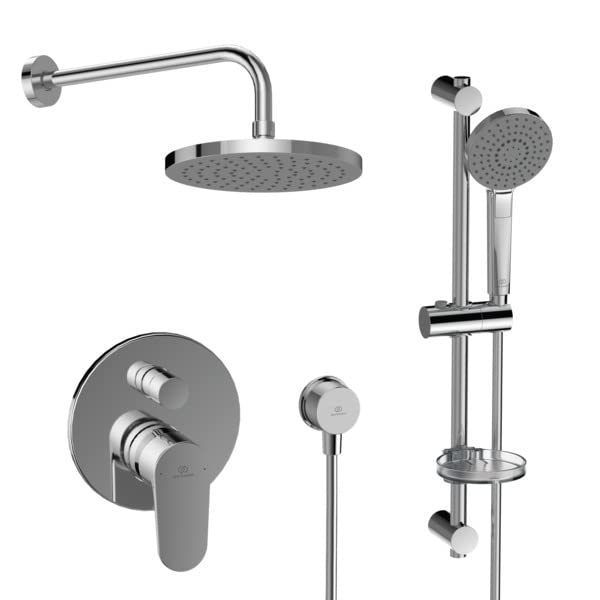 Miscelatore Cerafine D Ideal Standard - Per Vasca O Doccia, Cromato SmartShine, Risparmio Idrico