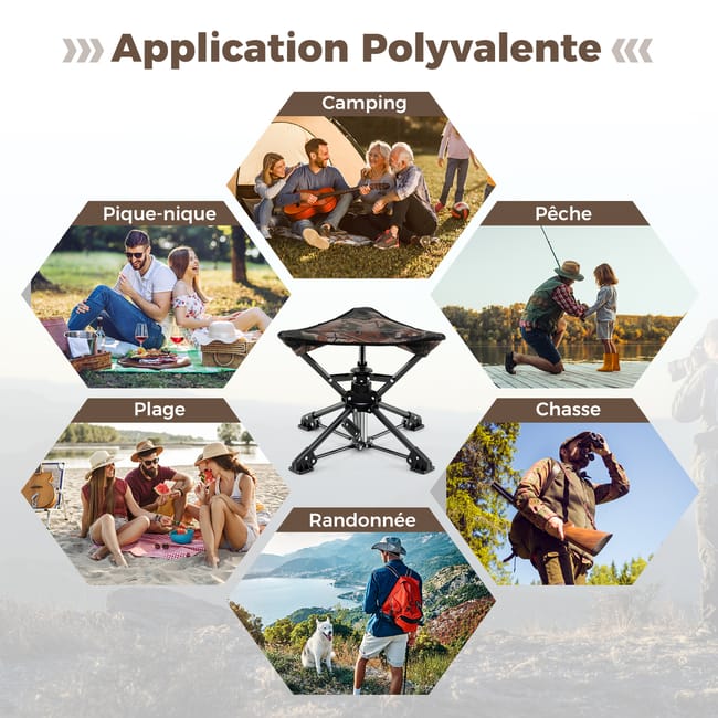 Petit Pliant Tabouret Pliant Tabouret Camping Portable Léger Pêche Petit Pliant Tabouret Pliant Tabouret Camping Portable Léger Pêche