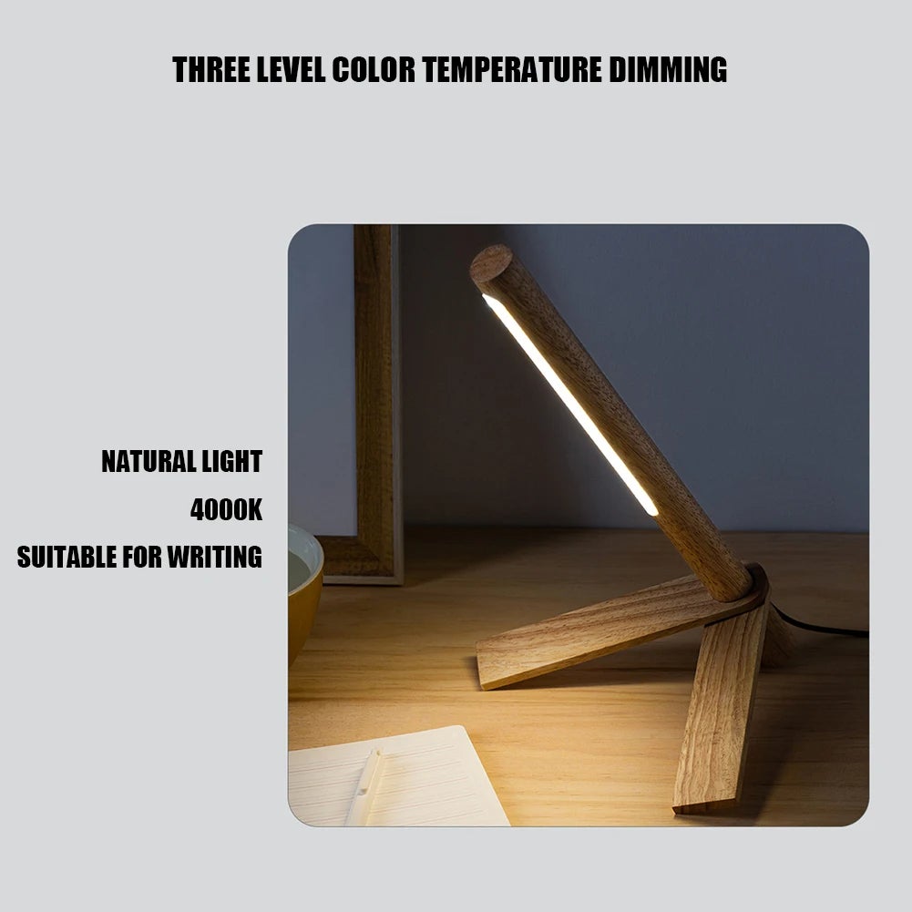 Lampe de chevet LED à assemblage Simple, lumière décorative de bureau en , lampes de bureau de lecture durables à intensité variable - 4