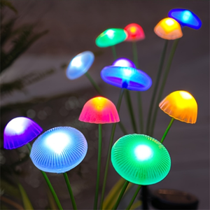Mini luci solari da giardino a forma di fungo, impermeabili, a forma di fungo, per cortile, patio, feste, matrimoni, festival, decorazione (bianco caldo