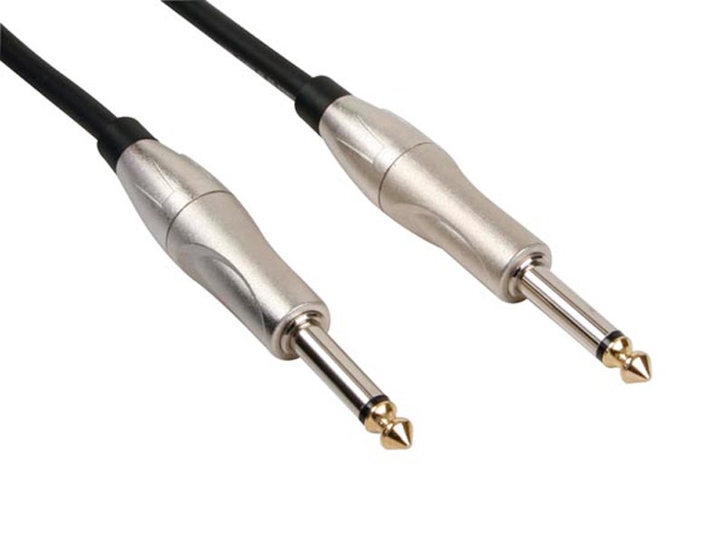 Câble Guitare OTraki 4m - Lot De 2 Câbles Jack 6.35mm Pour Guitare, Basse, Clavier (angle Droit)