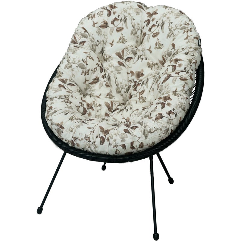 Poduszka na fotel żyłkowy krzesło Acapulco AMPO biały brązowy 1 szt.