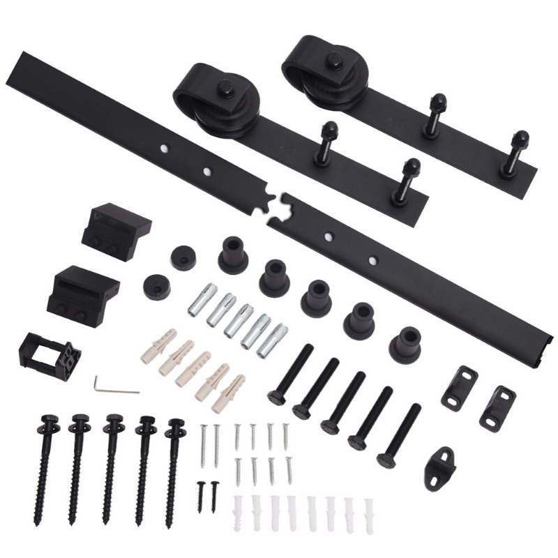 System drzwi przesuwnych PSG Barn Door wzór Simple stalowy czarny 2000 mm 1 szt. - 3