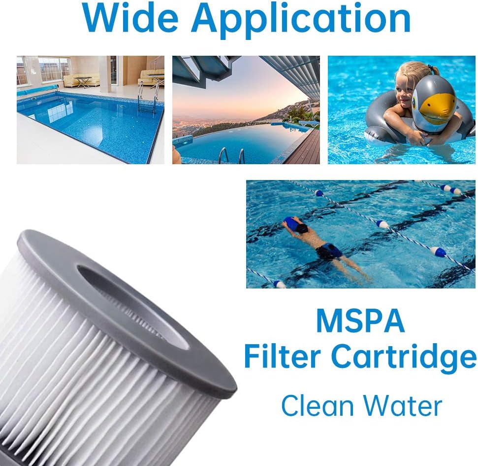 Filtre à spa en 6 pièces pour piscine gonflable MSpa, pompe de filtration pour MSPA (modèle 2020) - 4
