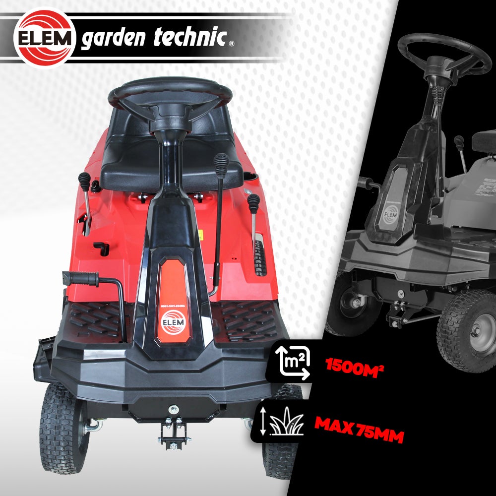 Tondeuse à gazon autoportée 224cc - 61cm - Ejection arrière, éjection latérale et mulching. - 4
