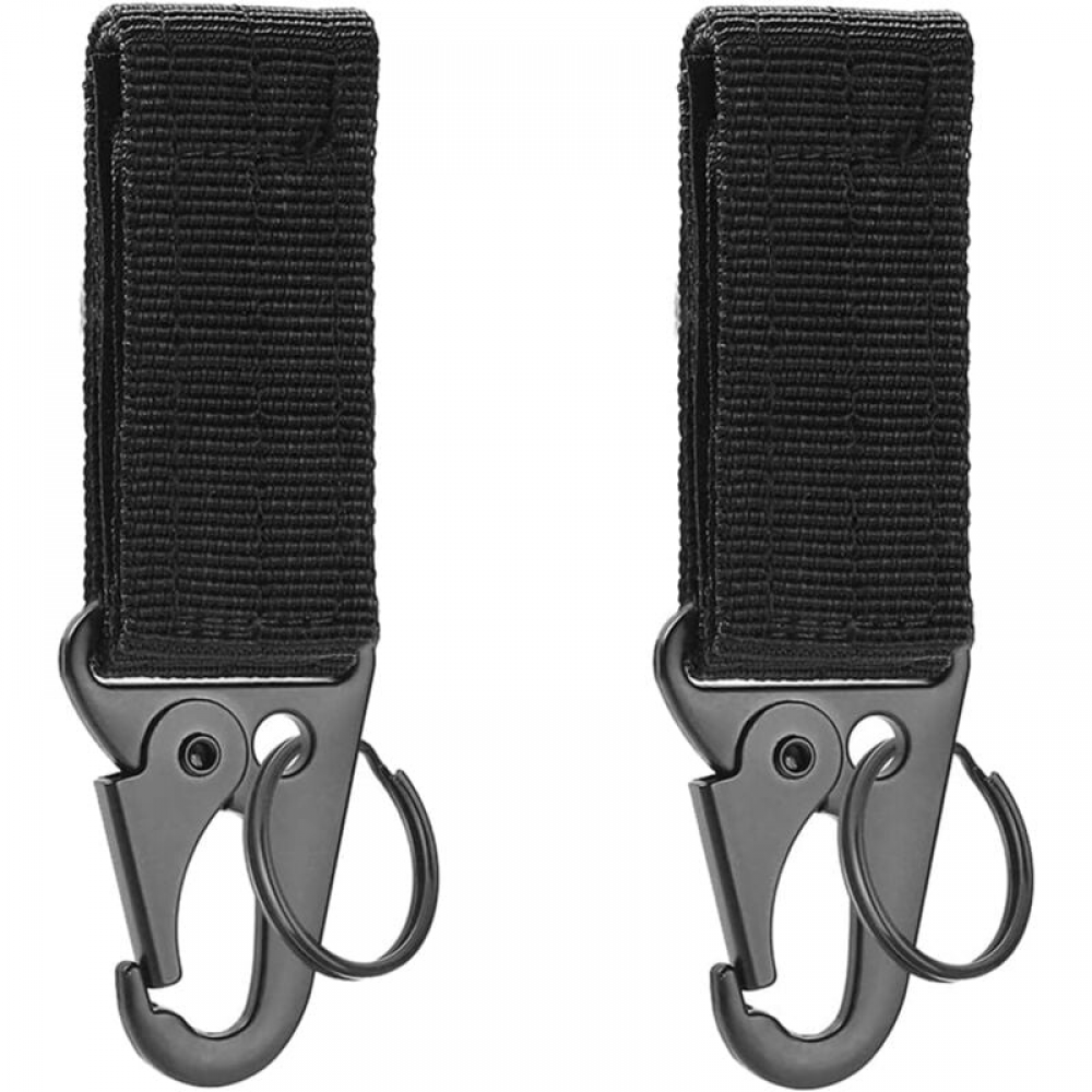 Mousqueton Tactique EPRVAUY – 3 Pièces Avec Boucle Et Porte-clés, Nylon Double Couche, Pour Ceinture Ou Sac