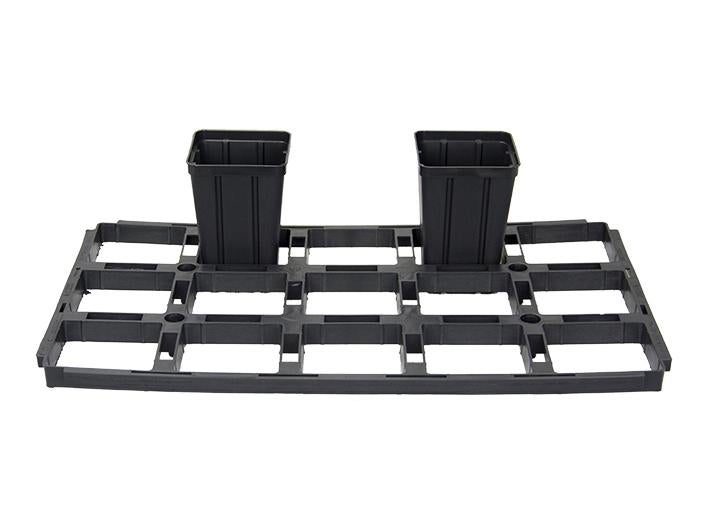 Vasi Quadrati Colore Nero 5x5x6 Cm (n.2700 Pezzi), Ditta Bamaplast