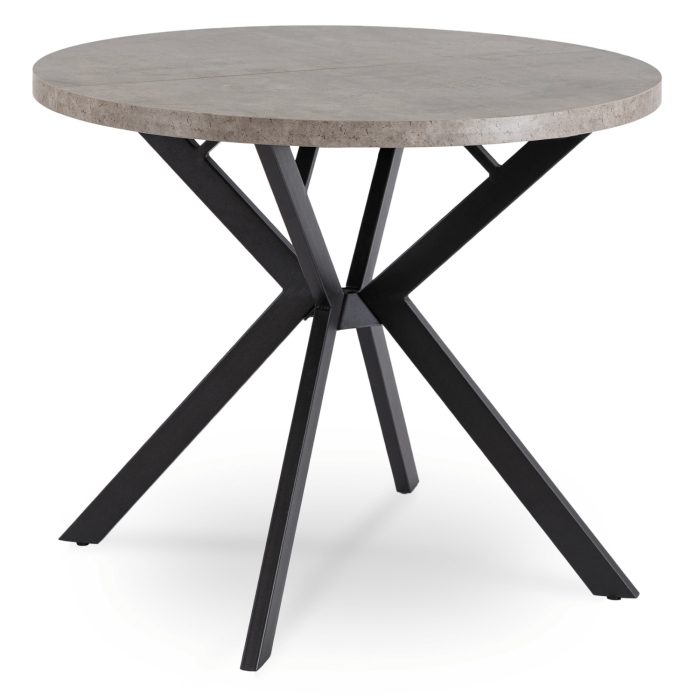 Stół Okrągły Rozkładany Nowoczesny Duży Do Jadalni Salonu LUGO Beton
