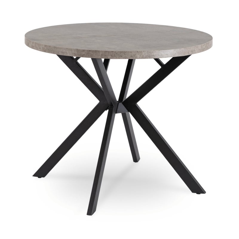 Stół Okrągły Rozkładany Nowoczesny Duży Do Jadalni Salonu LUGO Beton