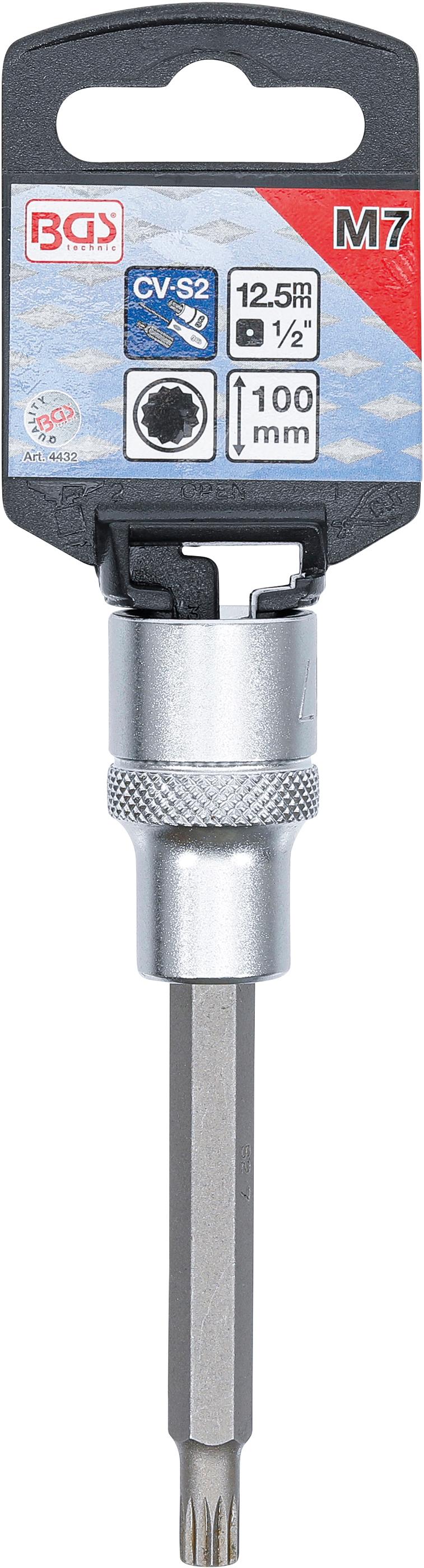 BGS Douille à embouts | longueur 100 mm | 12,5 mm (1/2