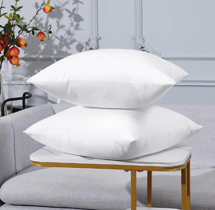 Lot de 4 housses de coussin imperméables 45 x 45 cm - Housses de coussin - Coussins d'extérieur - sans noyau - 2