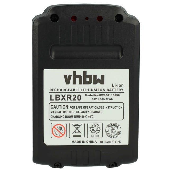 Vhbw 1x batteria compatibile con AEG CX7-35 OKO 90094085500, CX7-35TM 90094084600, CX7-35TM 90094085400 aspirapolvere (1500mAh, 18V, Li-Ion) | Leroy Merlin Vhbw 1x batteria compatibile con AEG CX7-35 OKO 90094085500, CX7-35TM 90094084600, CX7-35TM 90094085400 aspirapolvere (1500mAh, 18V, Li-Ion) | Leroy Merlin