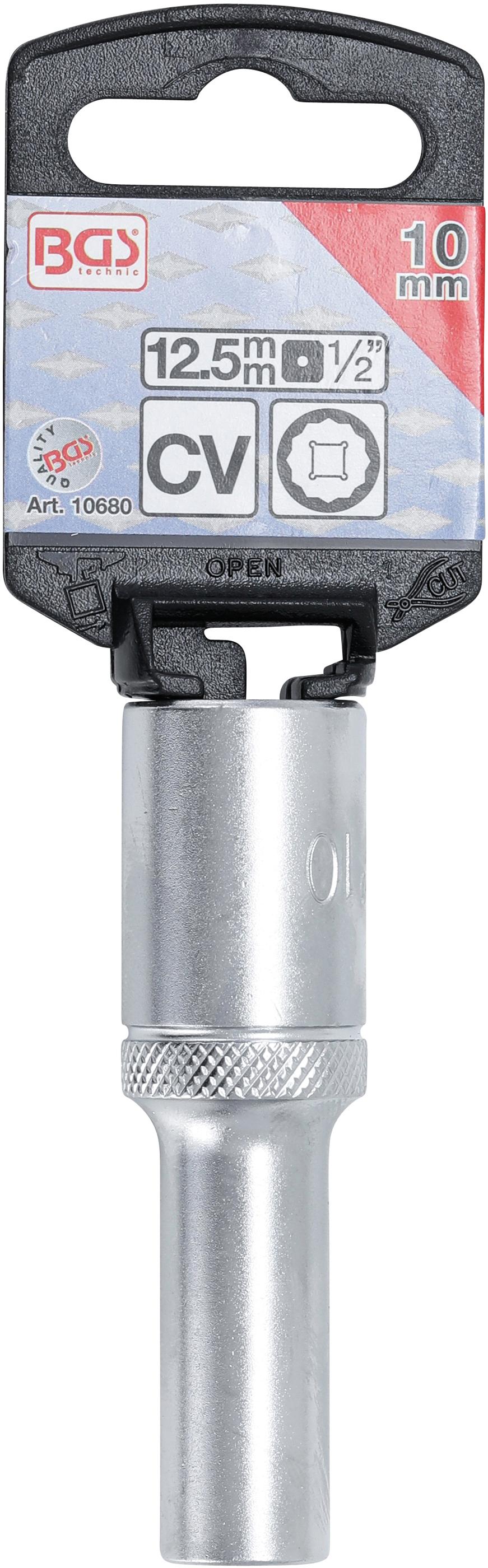 Douille pour clé, douze pans, longue | 12,5 mm (1/2