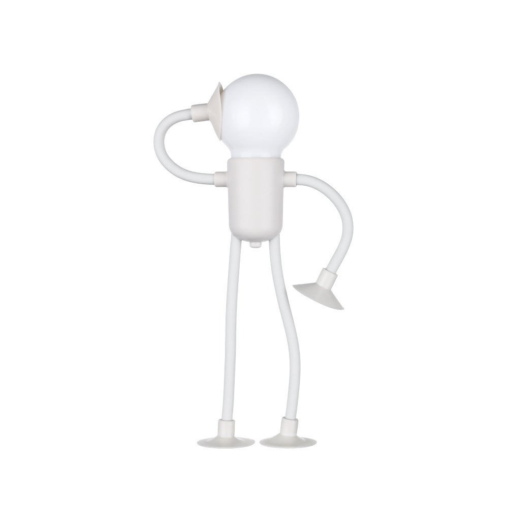 Lampka nocna w kształcie DIY do sypialni, lampka nocna na baterię guzikową, złamana biel
