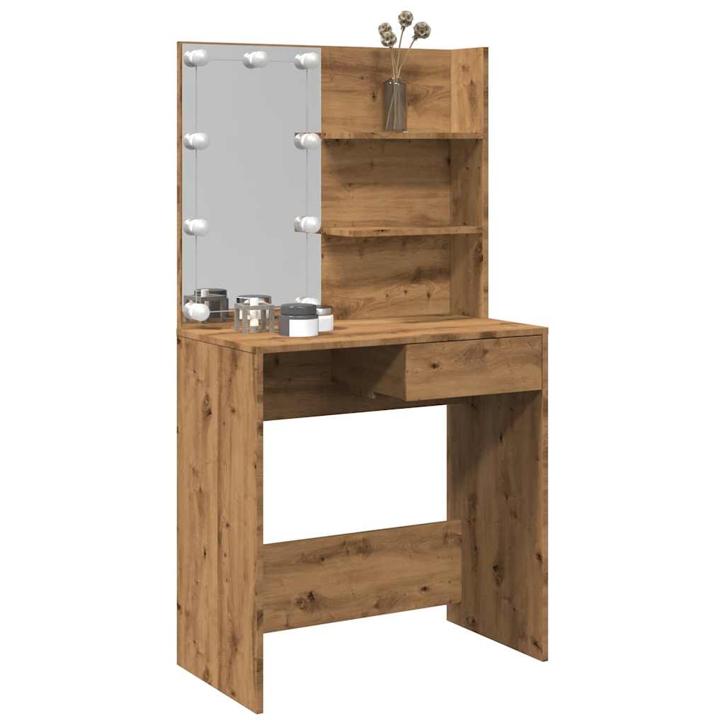 Coiffeuse avec miroir Blanc brillant 74,5x40x141 cm - coiffeuse - coiffeuses - Home & Living
