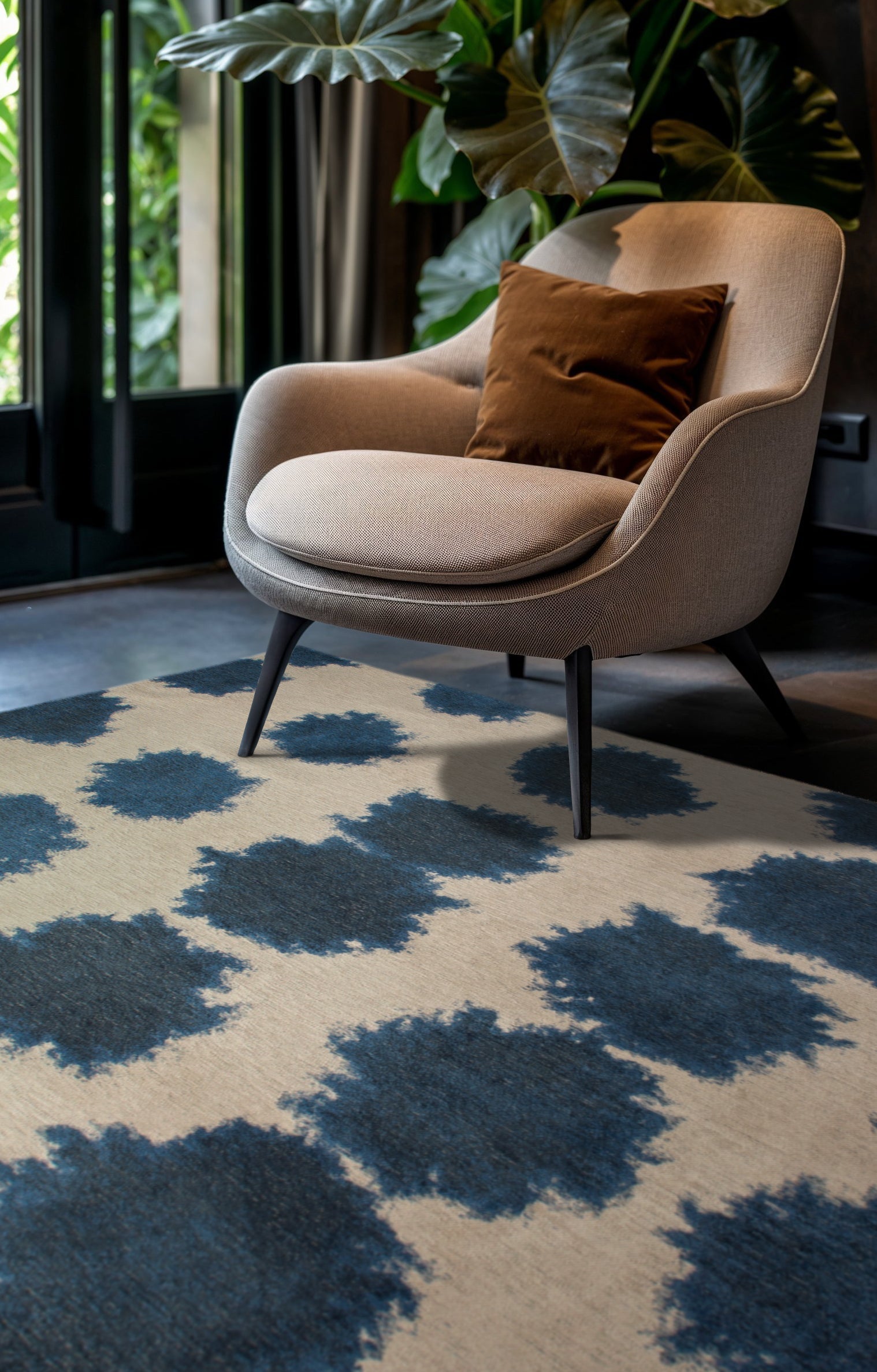Tapis de salon moderne tissé plat BULLET 80x150 cm - 2